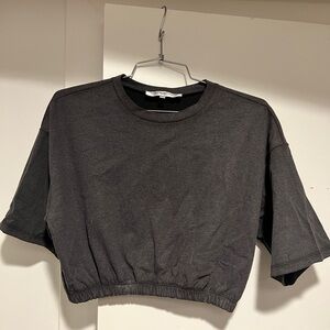 The giving movement sinched crop top